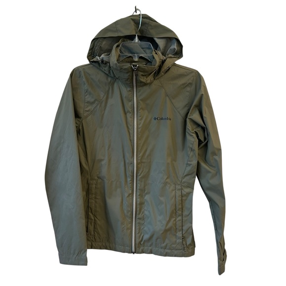Columbia Woman’s Olive Raincoat New without tags Small - Picture 1 of 13